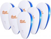 Bocianelli Ultrasonic Pest Repeller 6 Packs, Electronic Indoor Pest Repellent Plug in for Insects, Pest Control for Bugs Insects Roaches Mice Rodents Mosquitoes