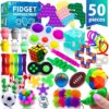 Fidget Poppers Popit Toy Pack Push Pop Bubble Popping Set (50 Pcs)