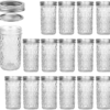 Mason Jars 12 OZ, VERONES Canning Jars Jelly Jars With Regular Lids,15 PACK