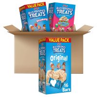Rice Krispies Treats Marshmallow Bull Kids Snack Bars, School Lunch, Variety Pack, 35.7 Oz, 46 Count