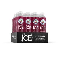Sparkling Ice, Black Cherry Sparkling Water Zero Sugar, 17 Bottles (Pack of 12)