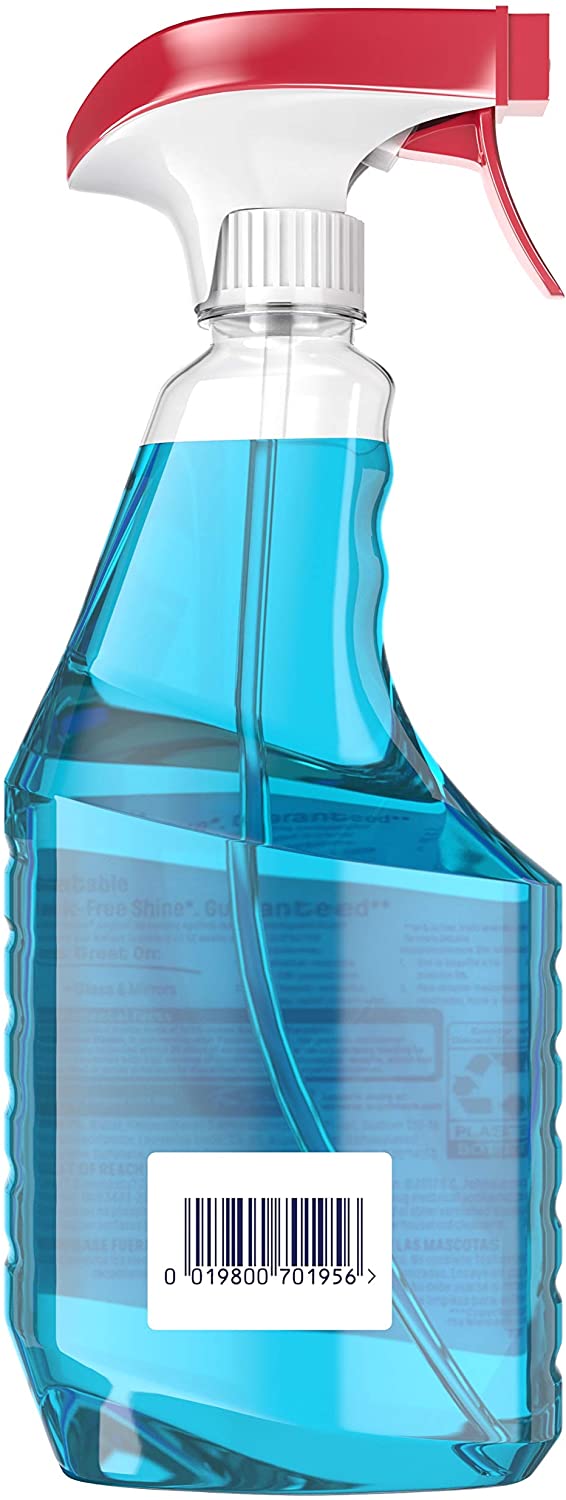 Windex Original Glass and Window Cleaner Spray Bottle, Original Blue, 23oz  6Pack