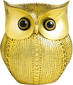 APPS2Car Owl Statue for Home Decor, Gold