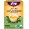 Yogi Tea Green Tea Pure Green Decaf, 6 Pack, Supports Vitality, 96 Tea Bags