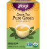 Yogi Tea Green Tea Pure Green, 6 Pack, Supports Vitality, 96 Tea Bags
