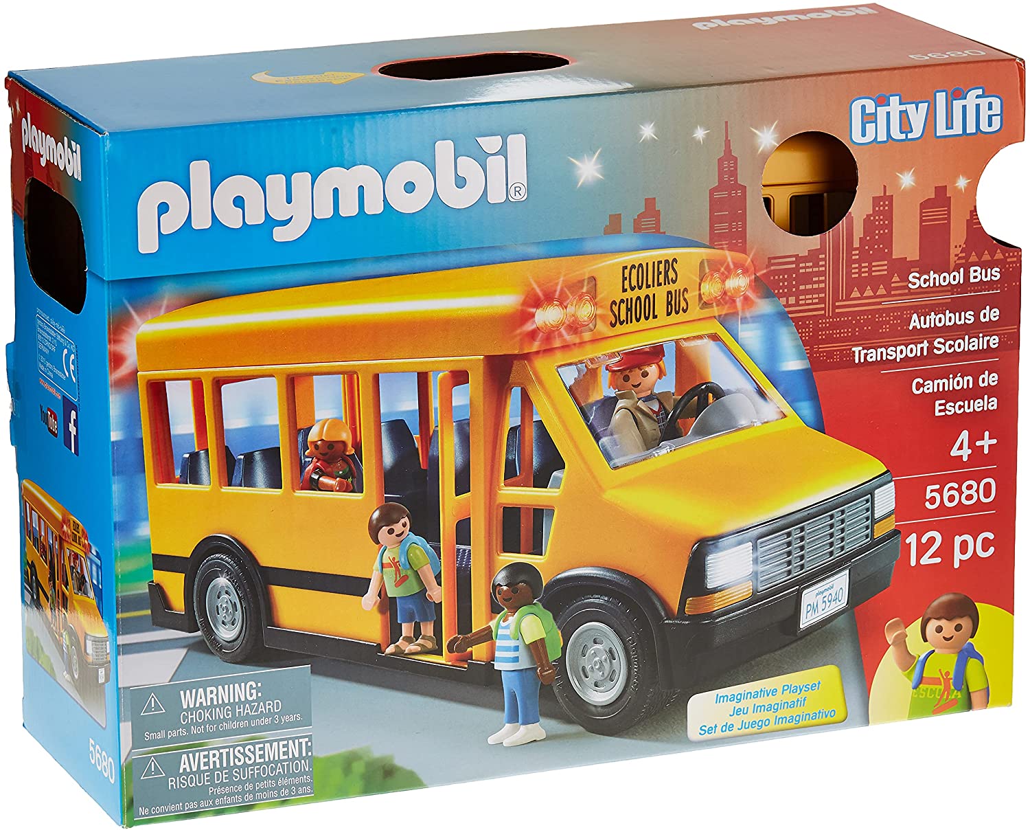 Playmobil 9419 School Van Multicolor