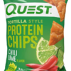 Quest Nutrition Tortilla Style Protein Chips, Chili Lime, Baked, 1.1 Oz, 12 Count
