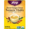 Yogi Tea, Sweet Ginger Citrus Turmeric Vitality, 4 Pack, 64 Tea Bags