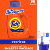Tide Liquid Laundry Detergent Soap Eco-Box, Ultra Concentrated High Efficiency