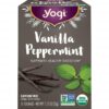 Yogi Tea, Vanilla Peppermint, Caffeine Free, 96 Organic Herbal Tea Bags, 6 Pack