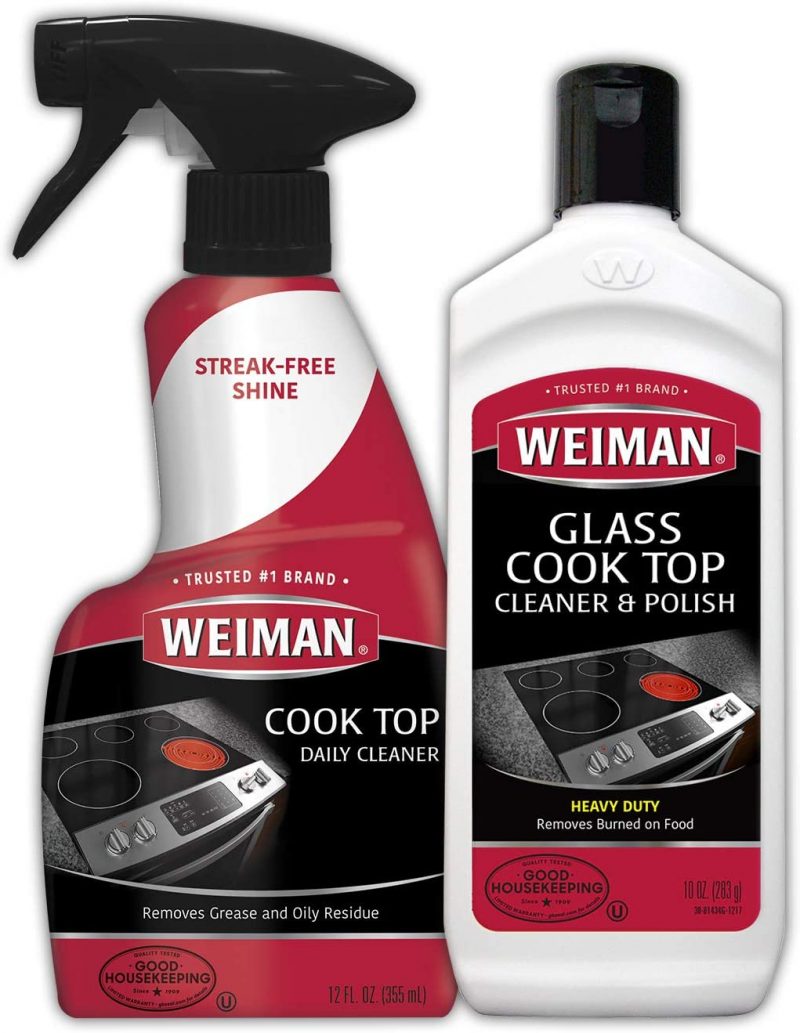 Weiman Ceramic and Glass Cooktop Cleaner 10 Oz, Stove Top Daily