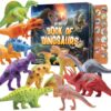 Pack of 12 Toy Dinosaurs Figures With Interactive Dinosaur Sound Book