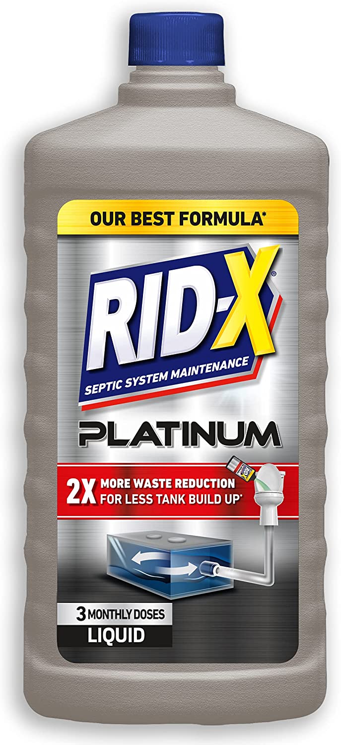 Rid-x Professional Septic Tank Treatment Enzymes, 1 Month Supply Powder, 9.8oz