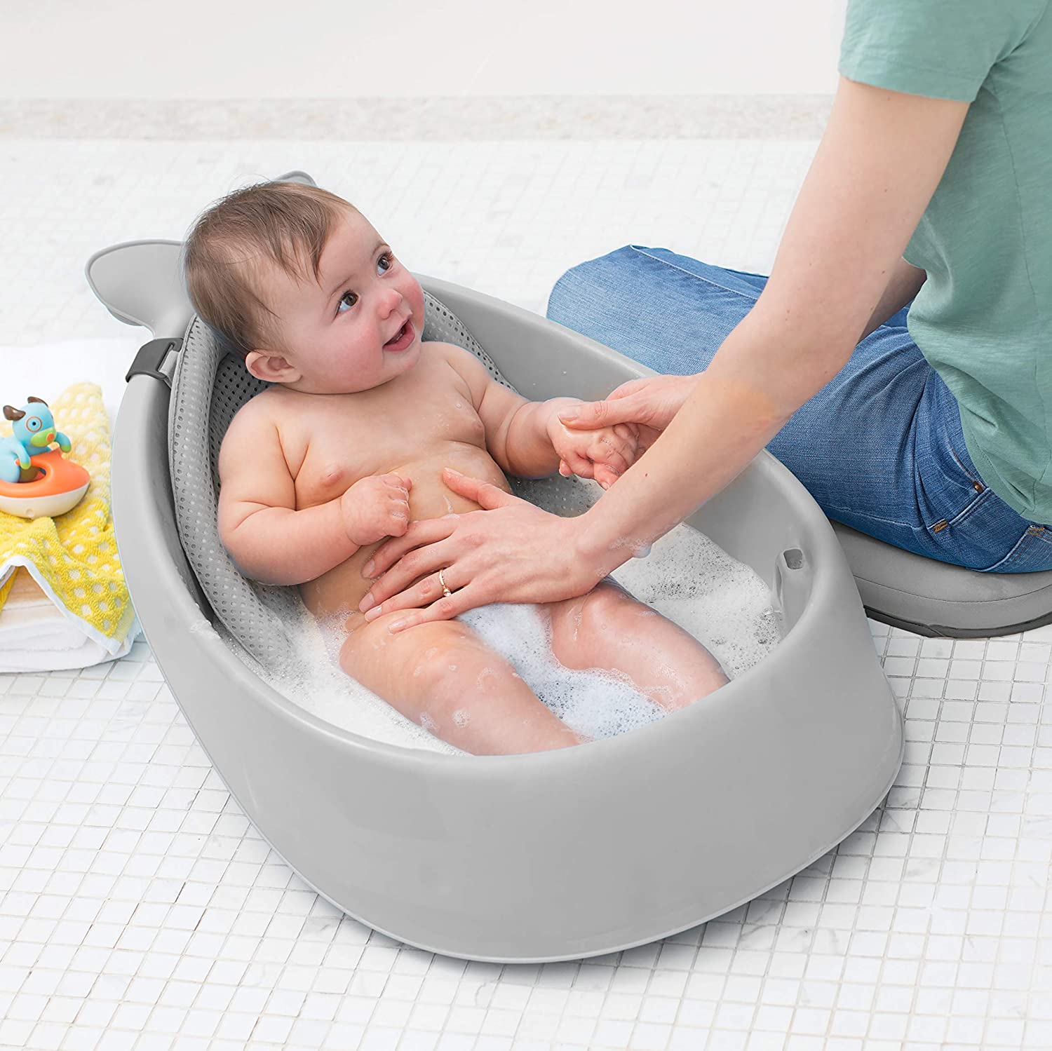  Skip Hop Moby Baby Bath Essential Set, Grey : Toys & Games