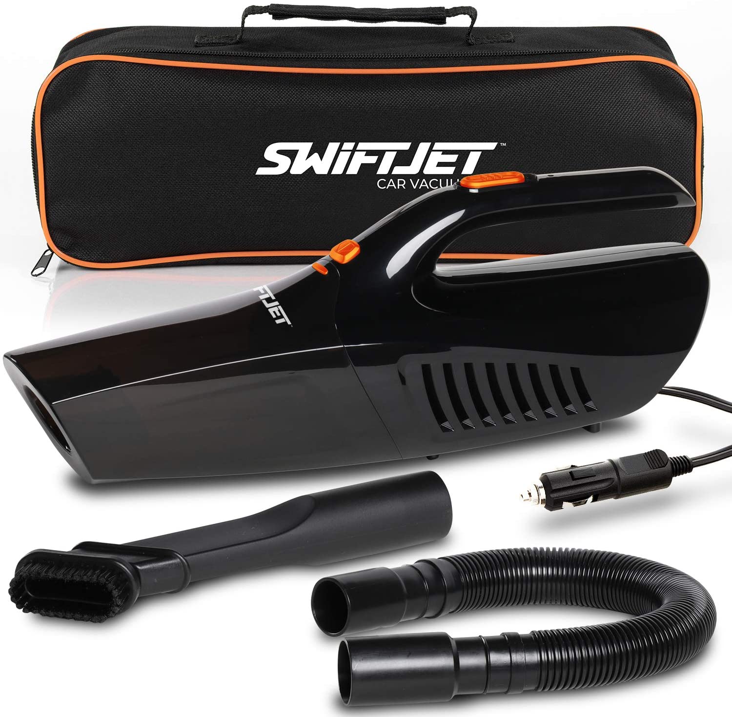 SwiftJet Car Vacuum Cleaner - High Powered 5 KPA Suction Handheld  Automotive Vacuum