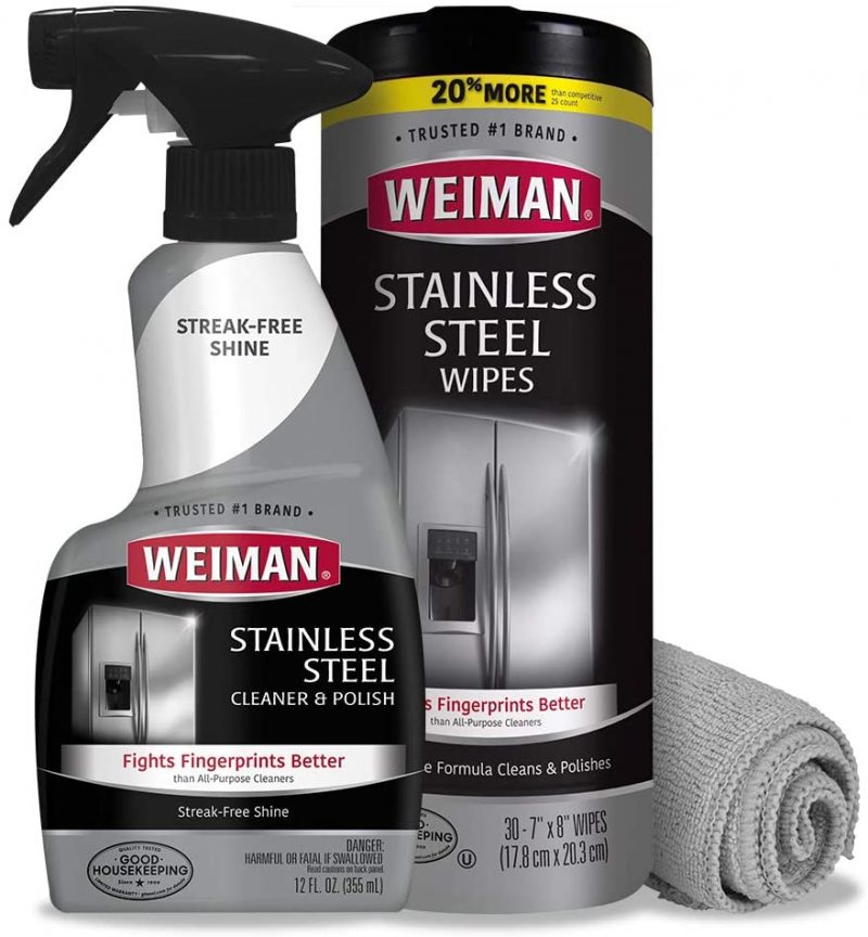 Weiman Stainless Steel Cleaning Wipes, 30 Count 