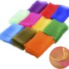 Blovec Juggling Scarves for Kids, 30 pcs Square Dance Scarf Magic