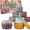 Scented Candles, Valentines Day Gifts for Her, 8 Pack Scented Candle Gift Set