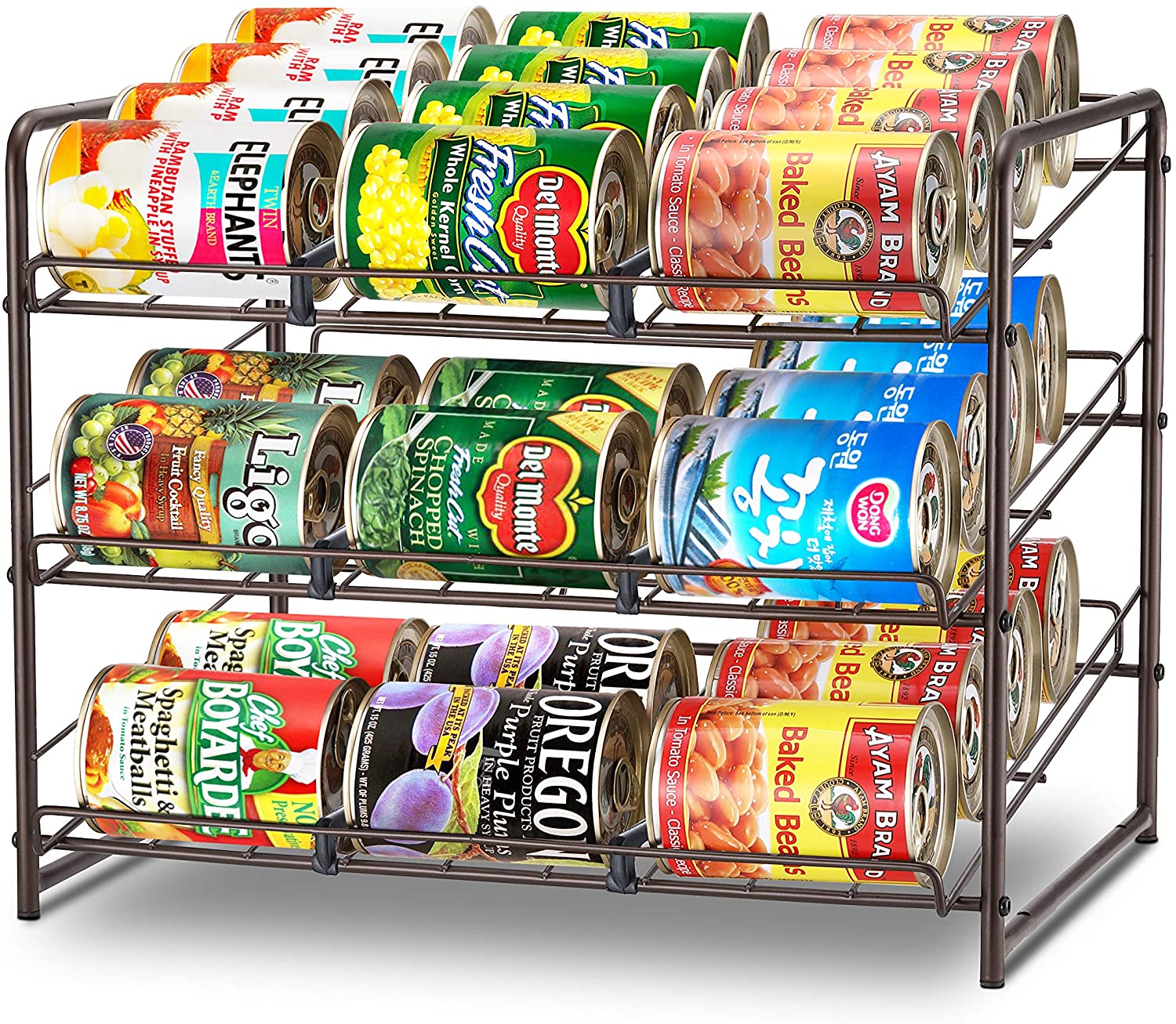Simple Trending Can Rack Organizer Stackable Can Storage Dispenser for  Kitchen Cabinet or Pantry B - Matthews Auctioneers