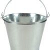 BARsics Galvanized Pail Beer Bucket 9x9x7 inch, 5-Quart, Pack of 2