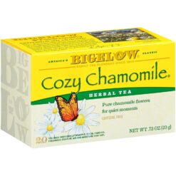 Bigelow Cozy Chamomile Herbal Tea Bags, 20 Count Box (Pack of 6)