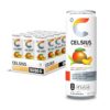 CELSIUS Essential Energy Drink 12 Fl Oz, Peach Mango Green Tea (Pack of 12)