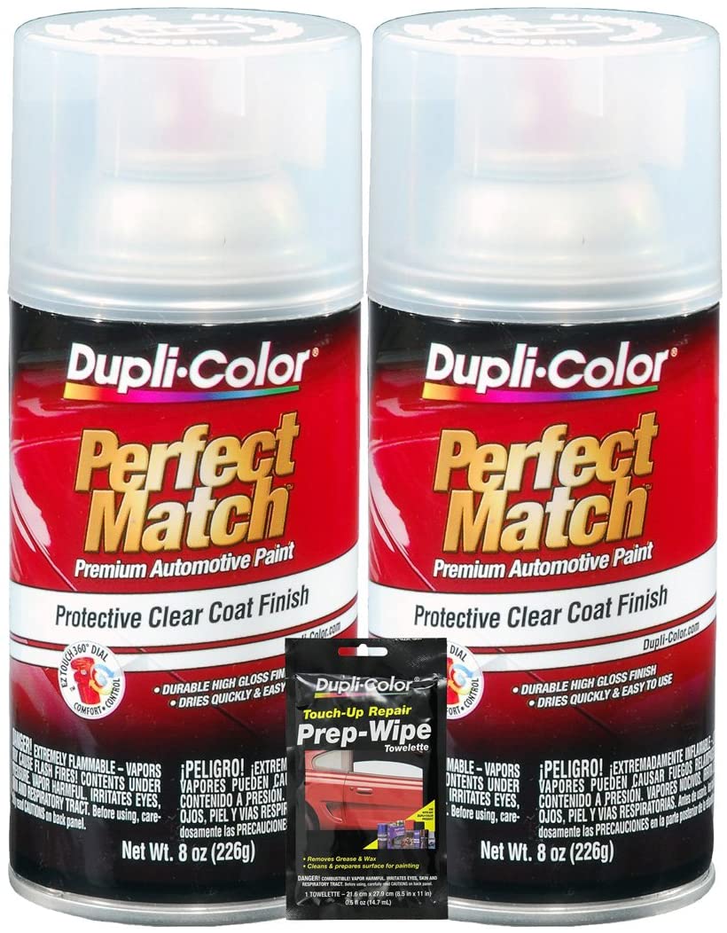 Dupli-Color Clear Perfect Match Automotive Top Coat - 8 oz, Spray Paint (3  Items)