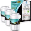 ICEPURE PRO NSF53&42 Premium MWF Replacement for GE MFW, MWFP, GWF Refrigerator Water Filter 3PACK