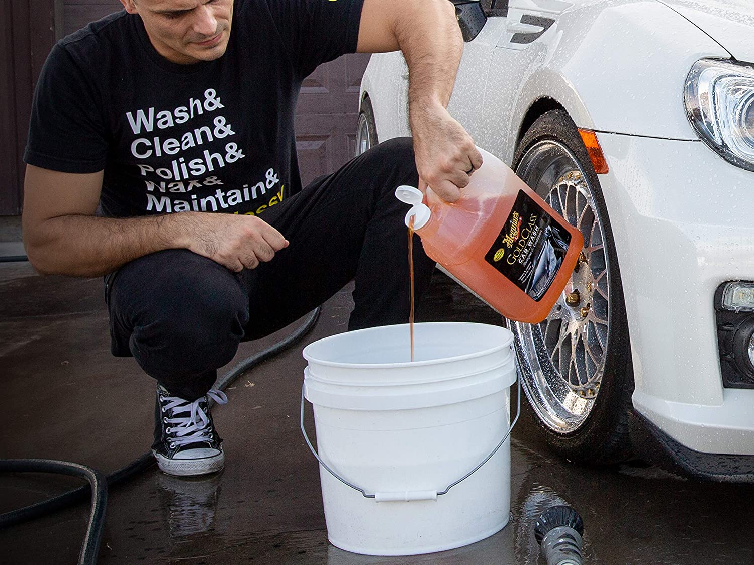Kit Meguiar's Gold Class for car wash, with bucket and accessories