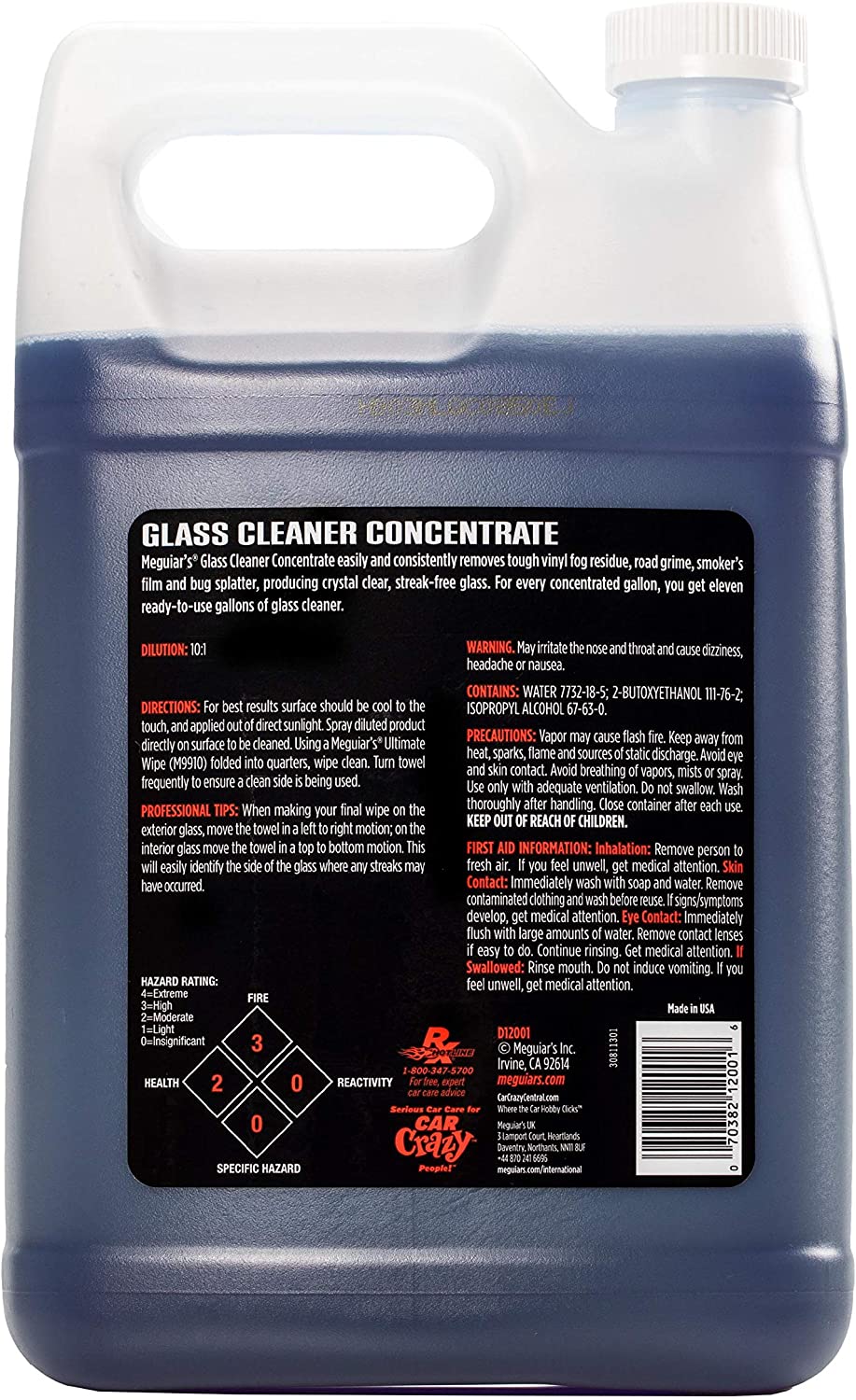 Meguiar's Glass Cleaner Concentrate D120 - 128 oz - Detailed Image