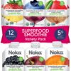 Noka Superfood Smoothie Pouches, Healthy Fruit Squeeze Snack Pack (Pack of 12)
