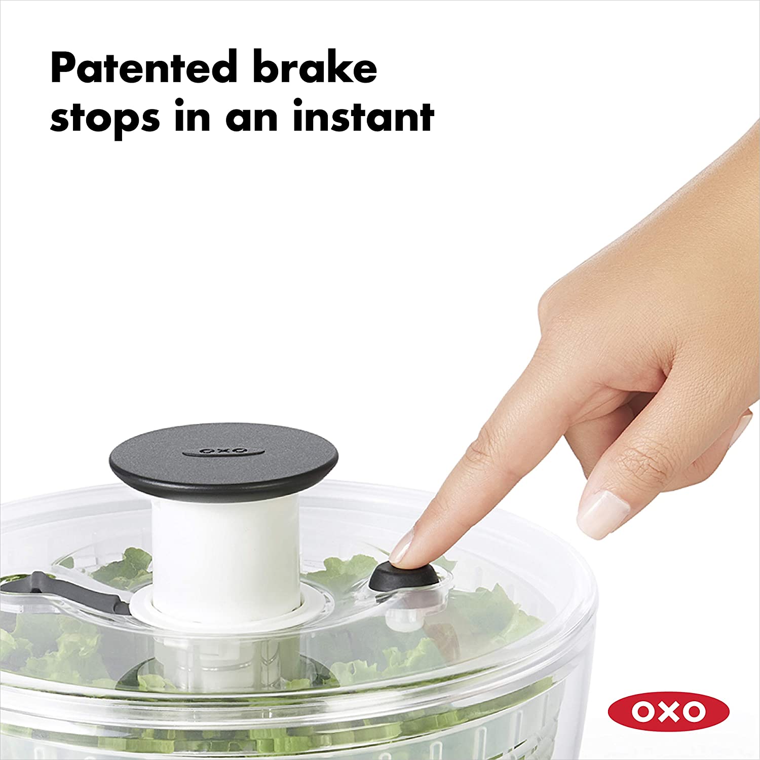  OXO Good Grips Glass Salad Spinner, Large/6.22 Quart
