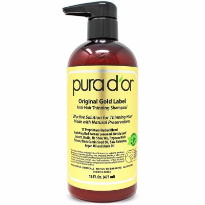 PURA D'OR Original Gold Label Anti-Thinning Biotin Shampoo (16oz)