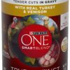 Purina ONE SmartBlend True Instinct Adult Canned Wet Dog Food, Gravy, True Instinct - Turkey & Venison