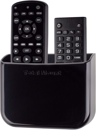 TotalMount Hole-Free Remote Holders, Black