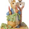 Enesco Jim Shore Heartwood Creek Peter Rabbit in Garden Figurine