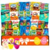 Premade Easter Care Package (45ct) - Candy Snacks Treats Plush Bunny Cookies Gift Box
