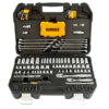 DEWALT DWMT73802 1/4 in. x 3/8 in. Drive Polished Chrome Mechanics Tool Set (142-Piece)