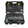 1/4 in., 3/8 in., and 1/2 in. Drive Polished Chrome Mechanics Tool Set (200-Piece)