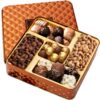 BONNIE AND POP Chocolate and Nut Gift Basket for Easter, Mother's Day, Men, Women