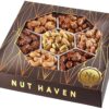Nut Haven Holiday Nuts Gift Basket - Extra Large 2LB - Great Gift for Valentines Day
