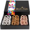 Hazel & Creme Chocolate Covered Pretzels - HAPPY BIRTHDAY Chocolate Gift Box - Gourmet Food Gift (Large Box)