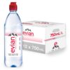 evian Natural Spring Water Individual 750 mL/25.4 Fl Oz (Pack of 12)