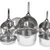 True Induction Tigourmet 10-Piece Stainless Steel Cookware Set