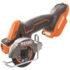 RIDGID 18V SubCompact Brushless Cordless 3 in. Multi-Material Saw (Tool Only) with (3) Cutting Wheels