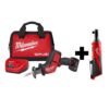 Milwaukee 2520-21XC-2457-20 M12 FUEL 12-Volt Lithium-Ion Brushless Cordless HACKZALL Reciprocating Saw Kit W/ M12 3/8 in. Ratchet