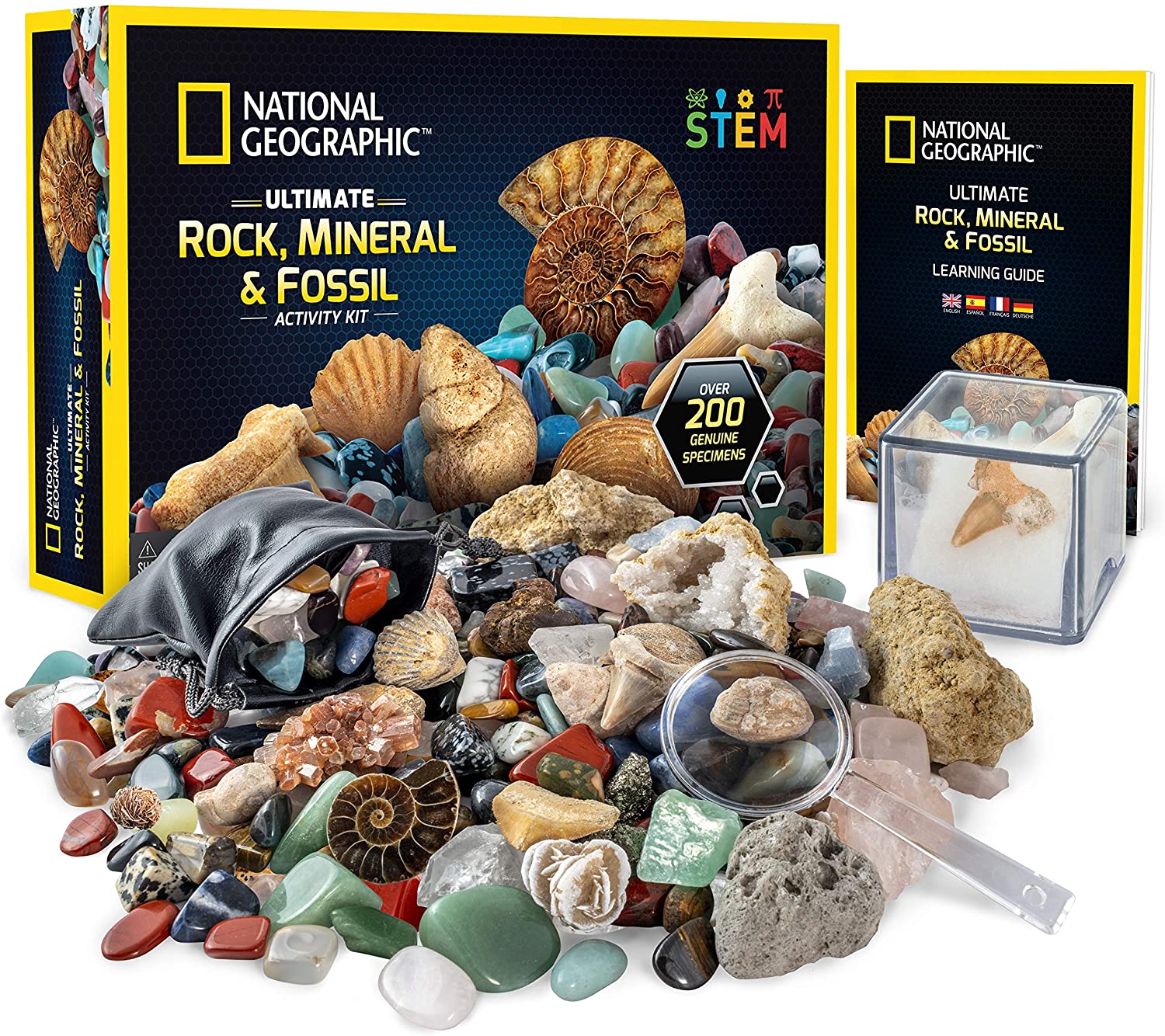 NATIONAL GEOGRAPHIC Rocks & Fossils Kit , Ultimate Rock Collection