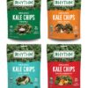 Rhythm Superfoods Kale Chips, Variety Pack, Vegan/Gluten-Free Superfood Snacks, 2.0 Oz (Pack of 4),
