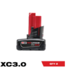 Milwaukee 48-11-2412 M12 12-Volt Lithium-Ion XC Extended Capacity 3.0 Ah Battery Pack (2-Pack)