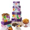 Broadway Basketeers Gift Tower with Assorted Snacks and Sweet Treats Gift Baskets